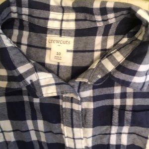 Crewcuts tie waist shirt- sz 10